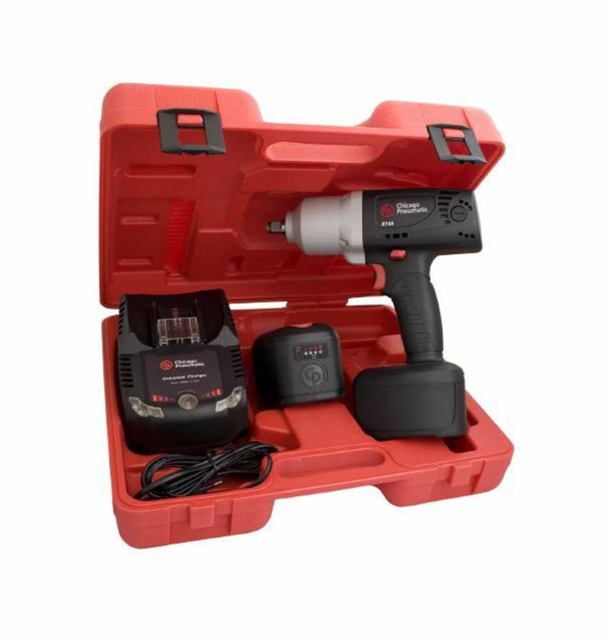 1/2 In Cordless Impact Wrench w/ 2 Li-Ion Batteries & Charger