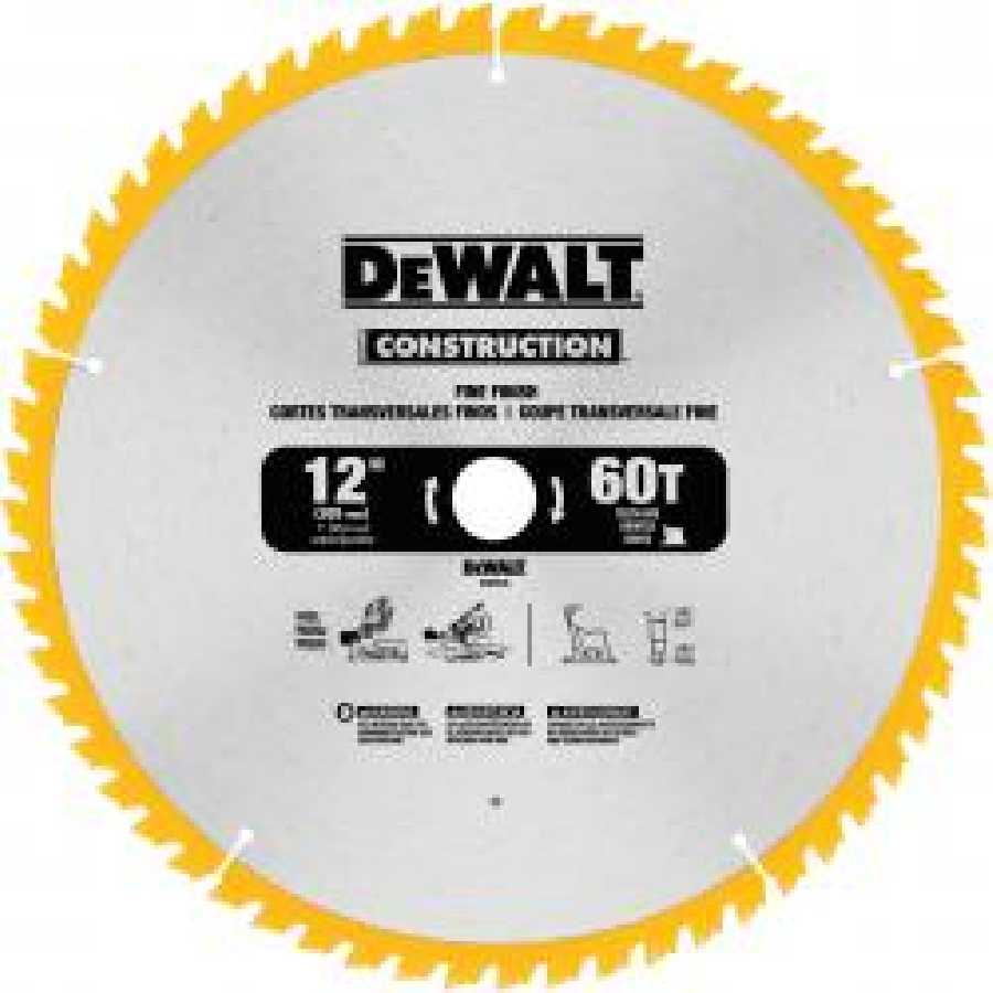 Series 20 12" 60T Fine Finish Saw Blade