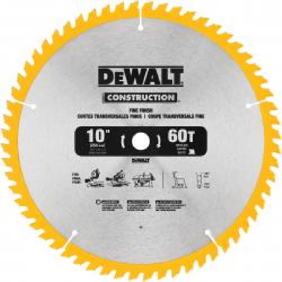 Series 20 10" 60T Fine Finish Saw Blade