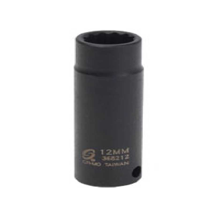 3/8" Drive x 12mm, Deep, 12 Point Impact Socket