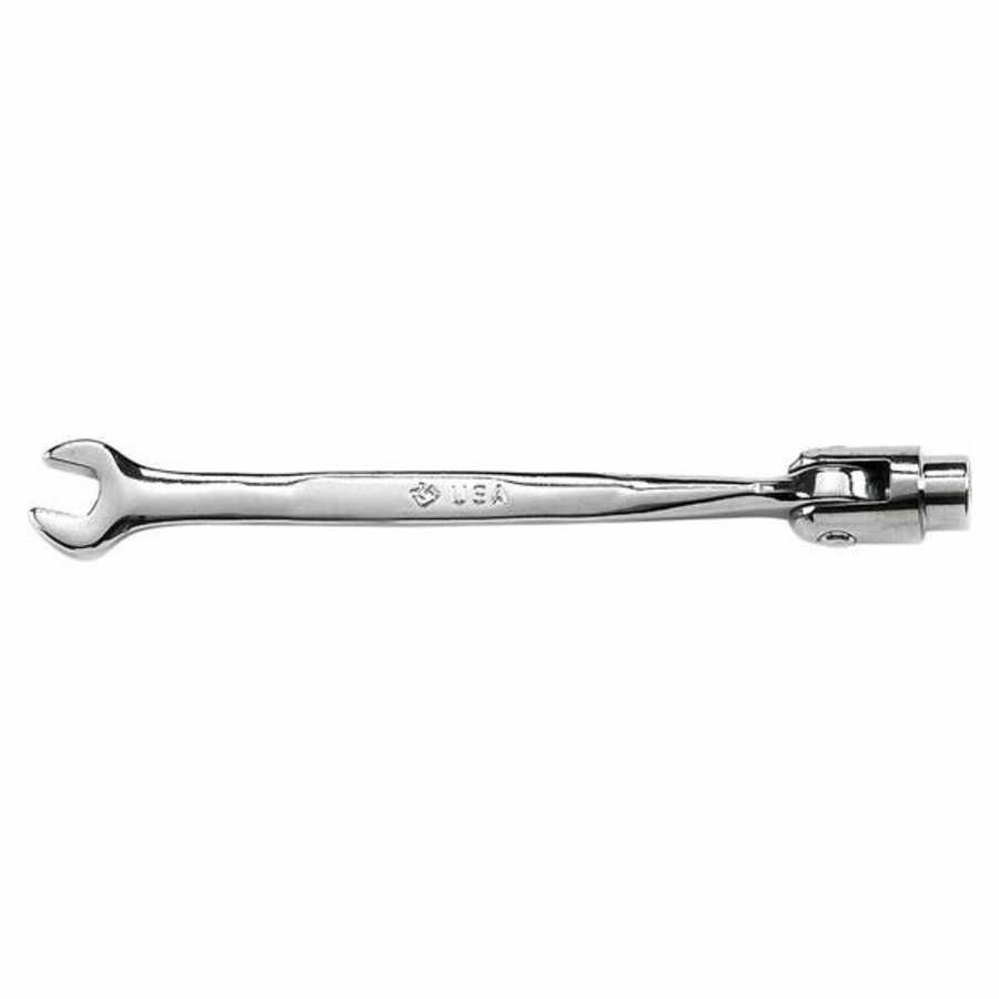 12 Pt Full Polish Flex Head Wrench W Socket End 5 8 Armstrong 25 520