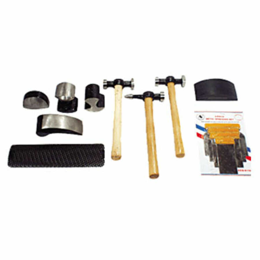 Autobody Starter Kit Hammers Dollys Spreaders 13-Pc