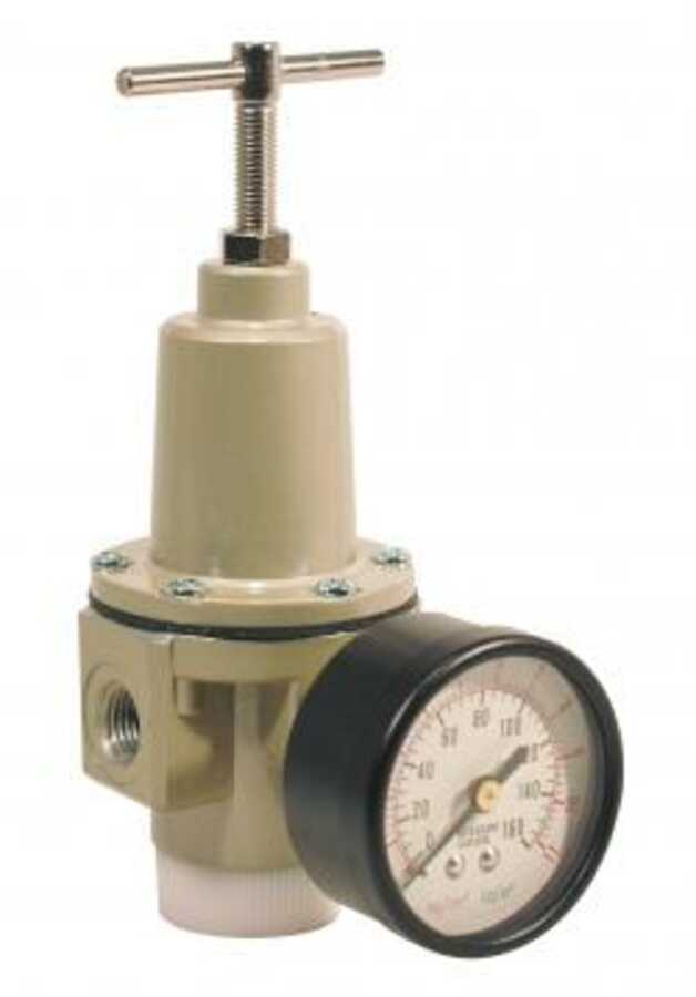 Air Pressure Regulator with 160-PSI Gauge
