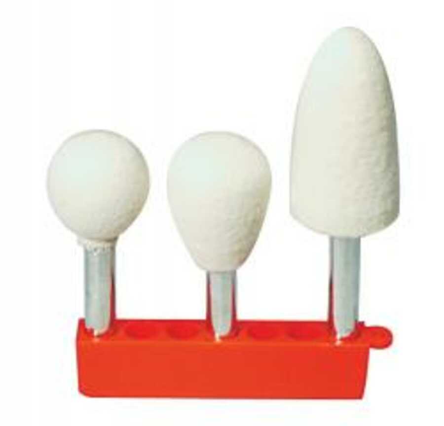 3 Piece Felt Polishing Bob Set