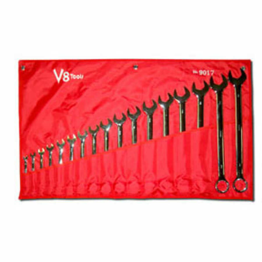 Combination Wrench Set SAE 17-Pc
