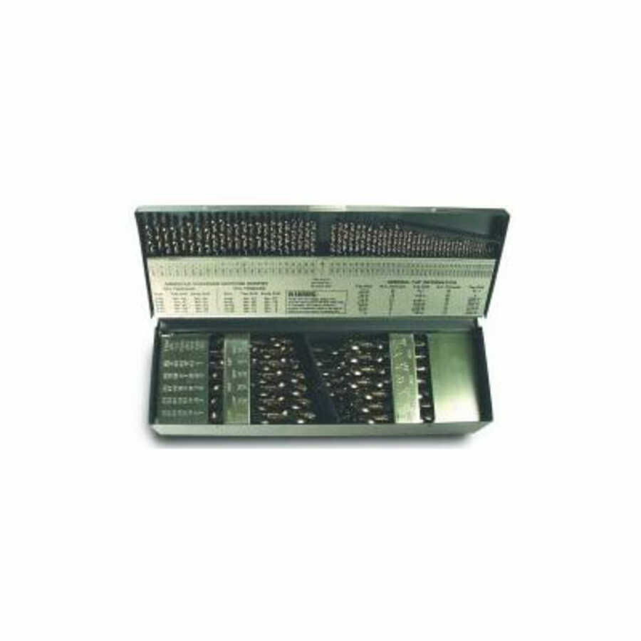 Cobalt Complete Drill Index Set 115 Piece Brown Aviation Tool 115COB