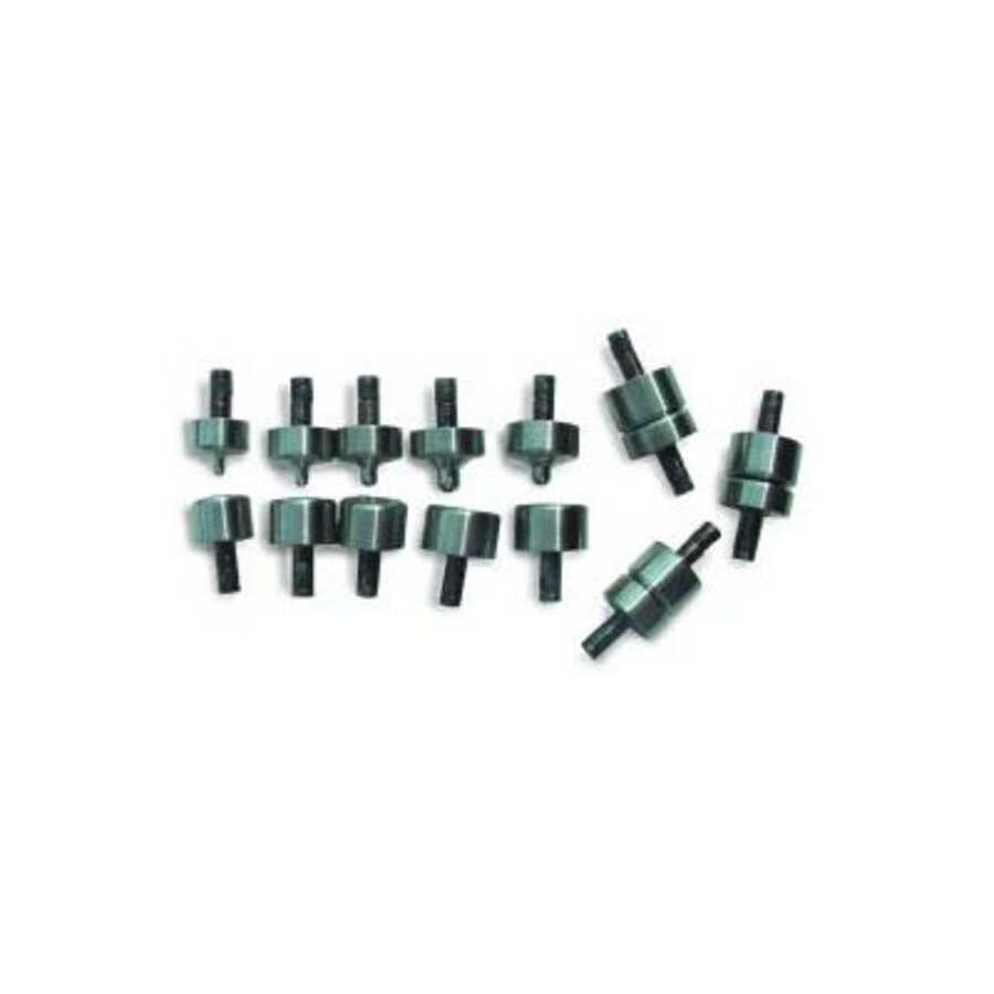 Complete 16 Piece Dimple Die Set Brown Aviation Tool DDSET8