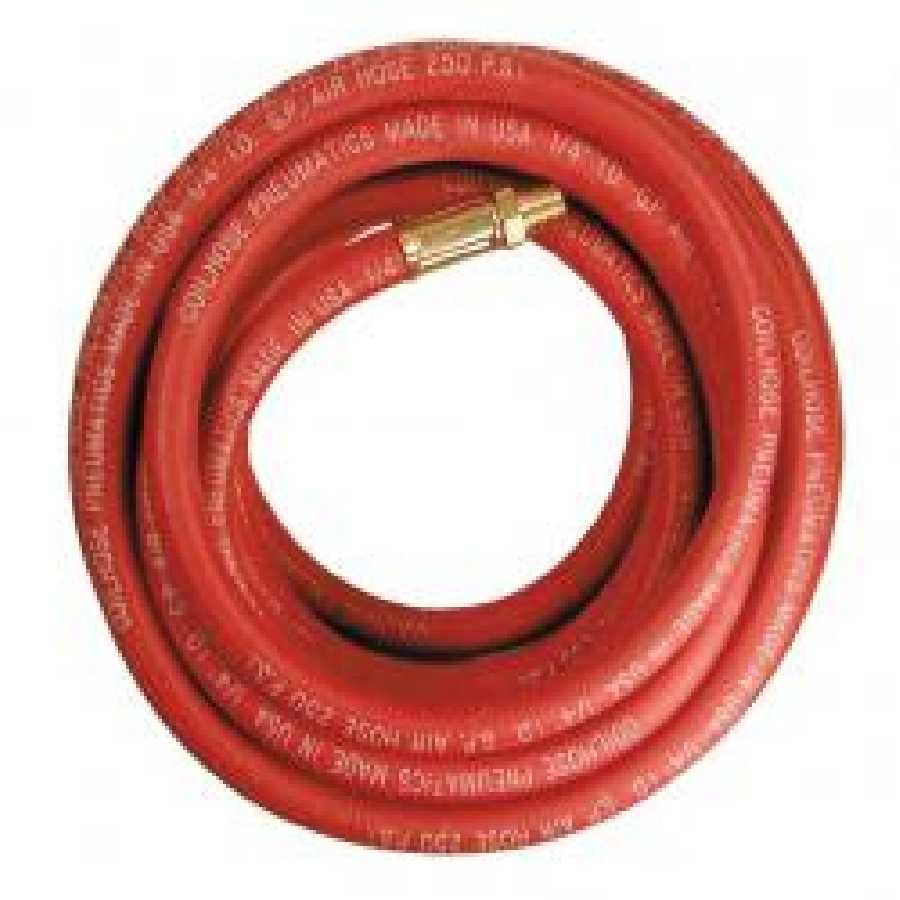 35' X 3/8" Red Rubber Hose