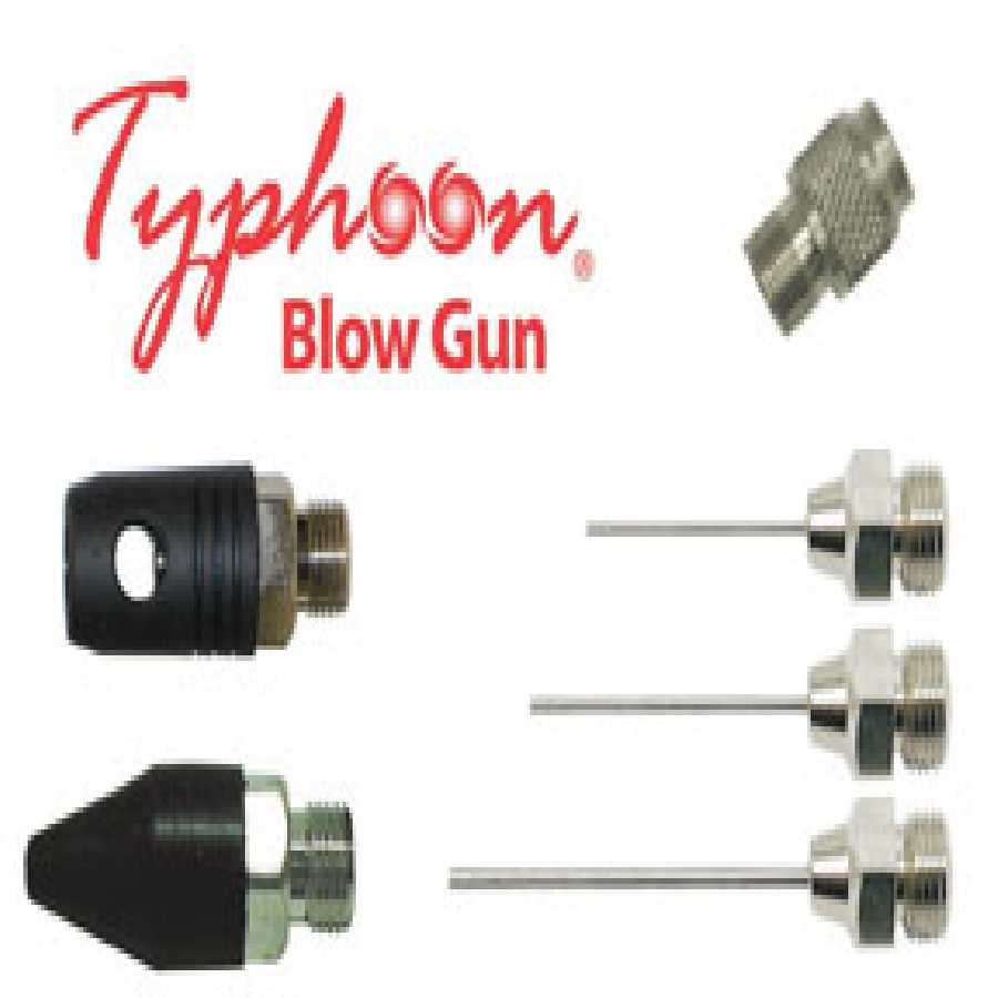 Typhoon Blow Gun Adapter & Tip Kit