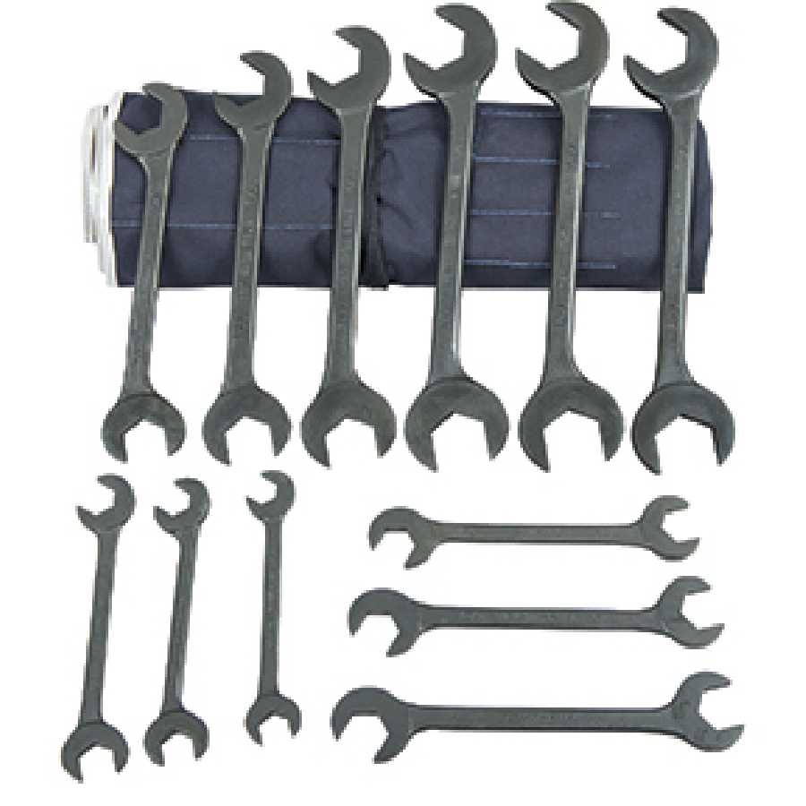 Industrial Black Hyrdraulic Wrench Set with Angle Openings