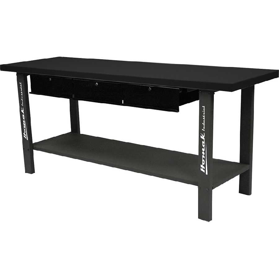 79" Steel Workbench with 3 Drawers