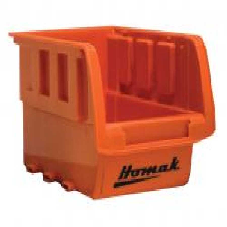 Single Small Plastic Bin Orange