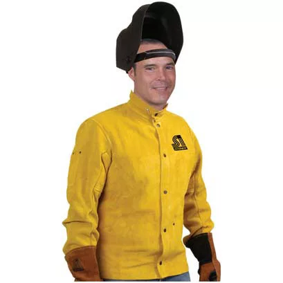Standard Split Cowhide Leather Welding Jacket L