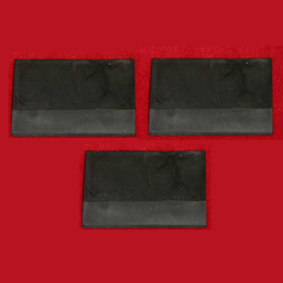 Beveled Edge Rubber Spreaders 3 x 2 Inch 3 Pack