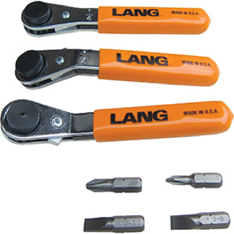 7-Piece Offset Ratcheting Screwdriver Bit Wrench Set