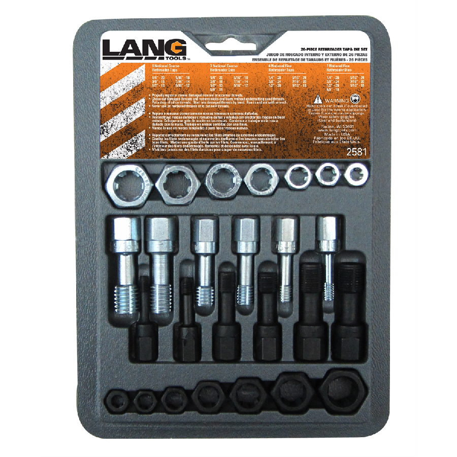 25 Piece SAE Thread Restorer Kit