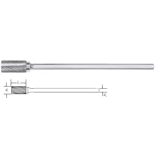Carbide Cylinder Shape Bur (SA-5L6) Single Cut 1/2"