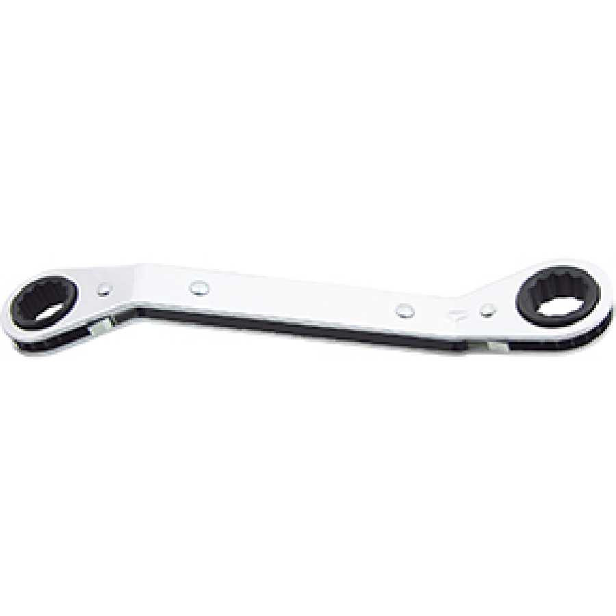 3/8" X 7/16" 12pt Offset Ratcheting Box Wrench