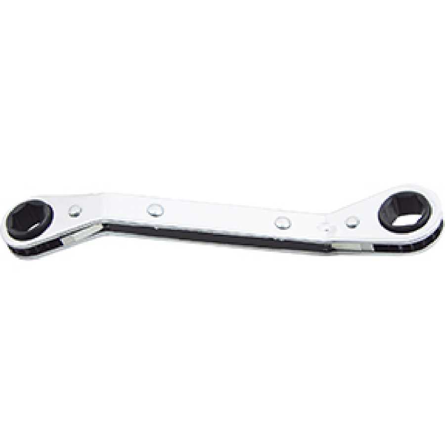 3/8"x7/16" 6pt Offset Ratcheting Box Wrench