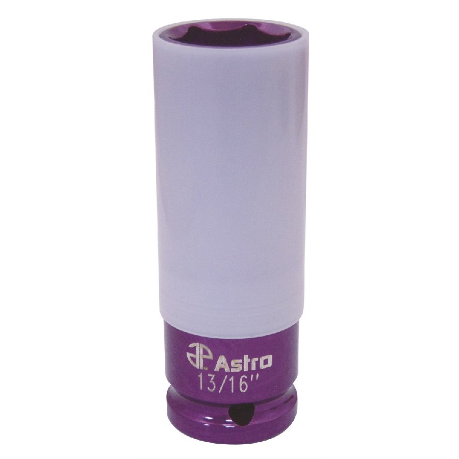 1/2 Inch Drive Impact Socket w/ Protective Plastic Sleeve 13/16