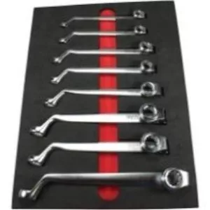 c. 8 Piece SAE 75 Degree Offset Double Box Wrench Set