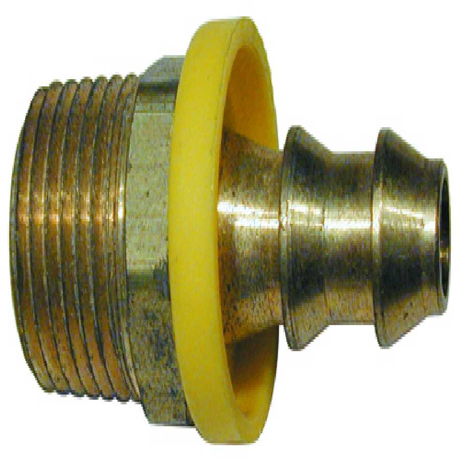 Solid Brass Male Hose Barb Fitting 1/4 Inch ID x 1/4 Inch NPT