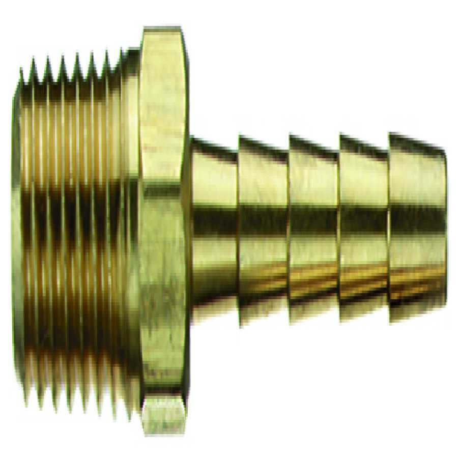 Solid Brass Male Hose Barb Fitting