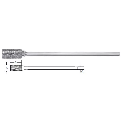 Carbide Long Shank Cylinder Shape Bur (SA-3L6) Double Cut 3/8"