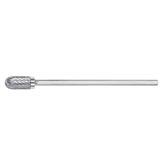 Carbide Cylinder Shape Bur w/ Radius End (SC-1L6) Single Cut 1/4