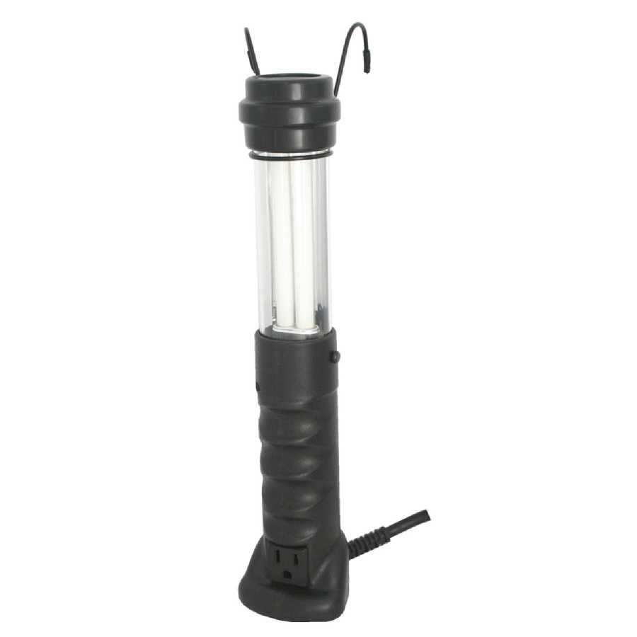 13 Watt Rough Duty Fluorescent Work Light w/ Spot Work Light & T
