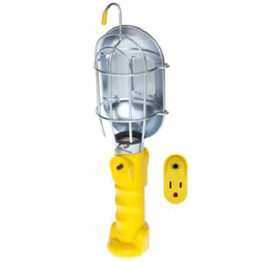 Professional Series Metal Shield Incandescent Utility Light w/ 1