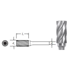 Carbide Cylinder Shape Bur (SA-1NF) Nonferrous Cut 1/4"