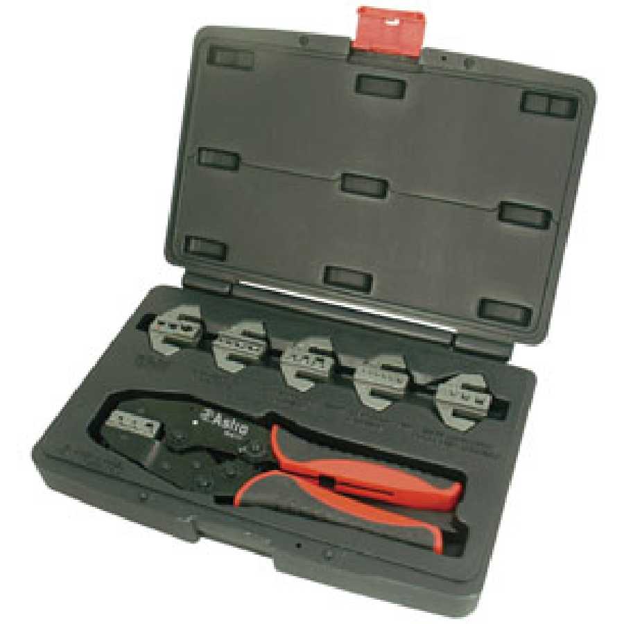 Professional Quick Change Ratcheting Crimping Tool Set 7-Pc