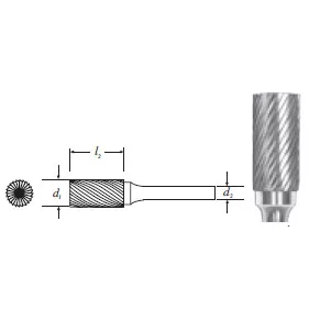 Carbide Cylinder Shape Bur (SA-11) Single Cut 1/8"
