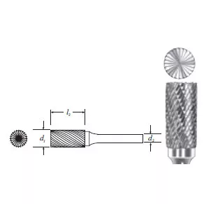 Carbide Ball Shape Bur (SD-11) Double Cut 1/8"