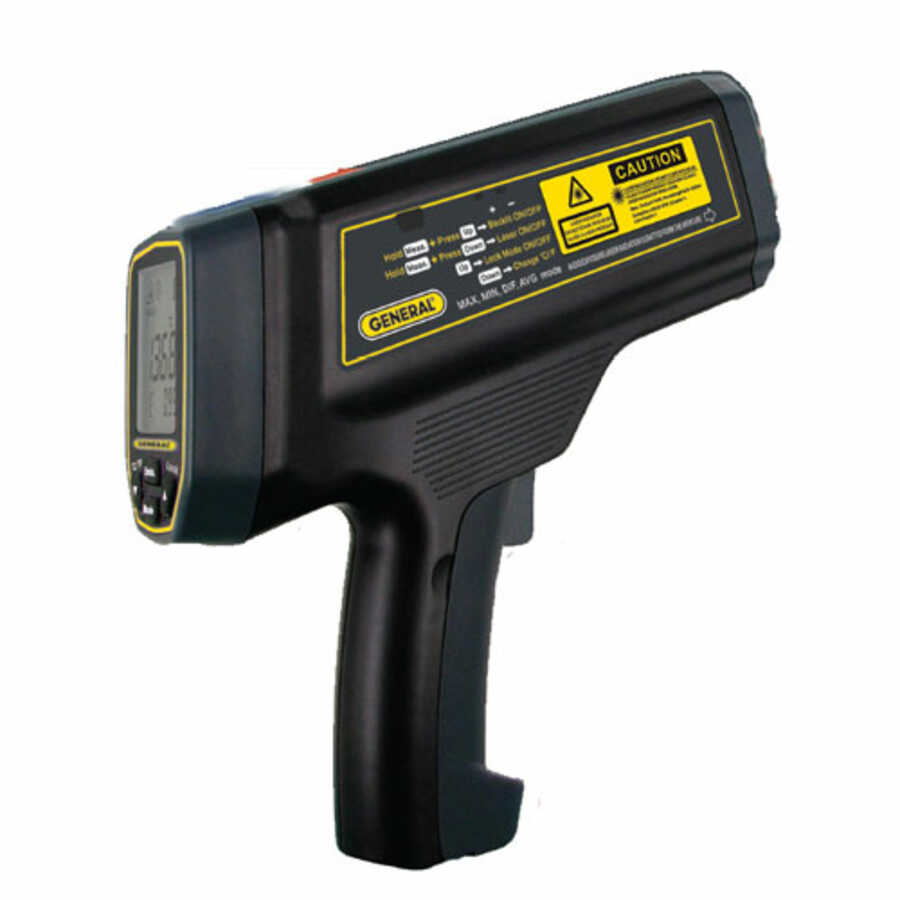 100:1 Ultra-High Temperature IR Thermometer w Dual Laser Target