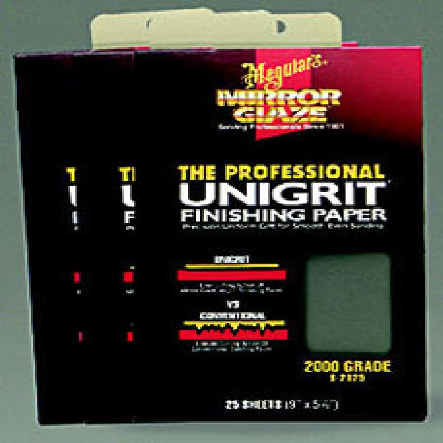 Unigrit(R) Finishing Papers 5 1/2" x 9" 1000GR (25/slv)