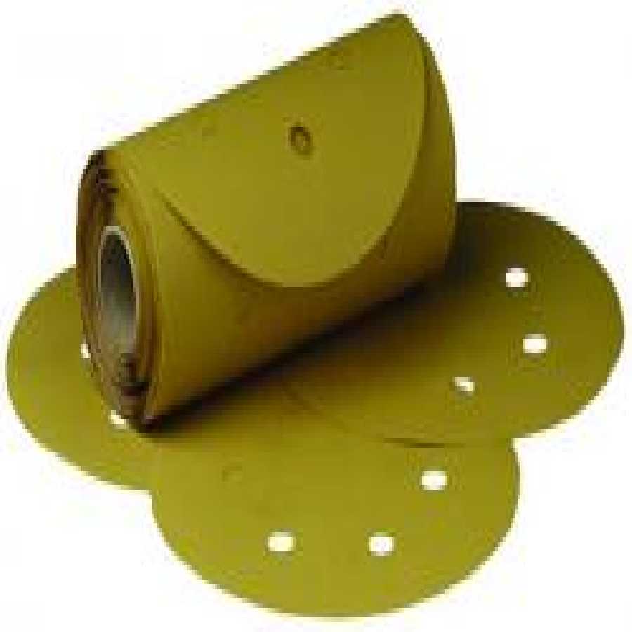 Stikit Gold Film Disc Roll Dust Free, 6 Inch, P180 Grade 125/RL