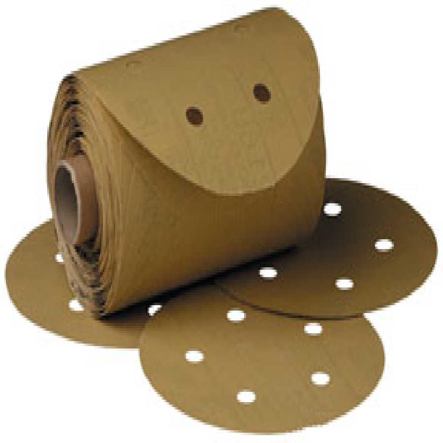 Stikit Gold Disc Roll Dust Free, 6 Inch, P80A Grade 125/Roll
