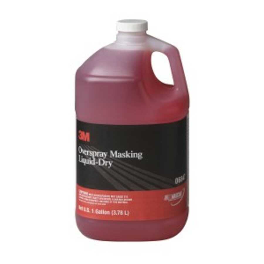 Overspray Masking Liquid Dry 06847, 1 Gallon 3M 6847