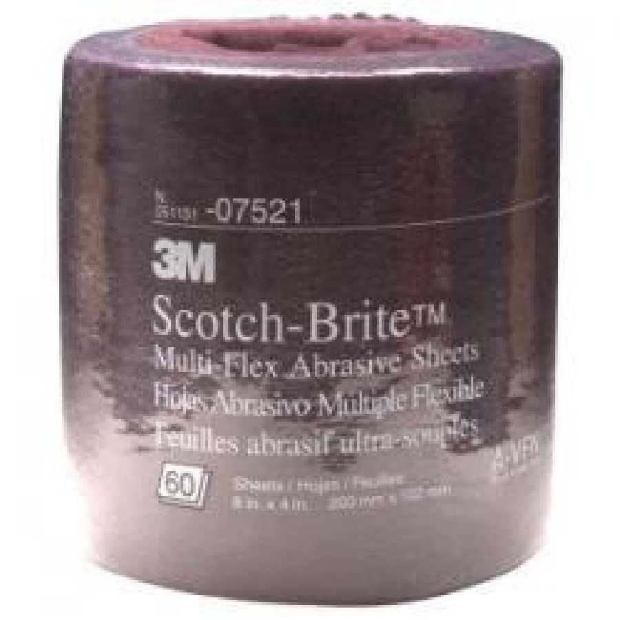 Scotch-Brite Multi-Flex Abrasive Sheet Roll, Medium Grade, 8 In