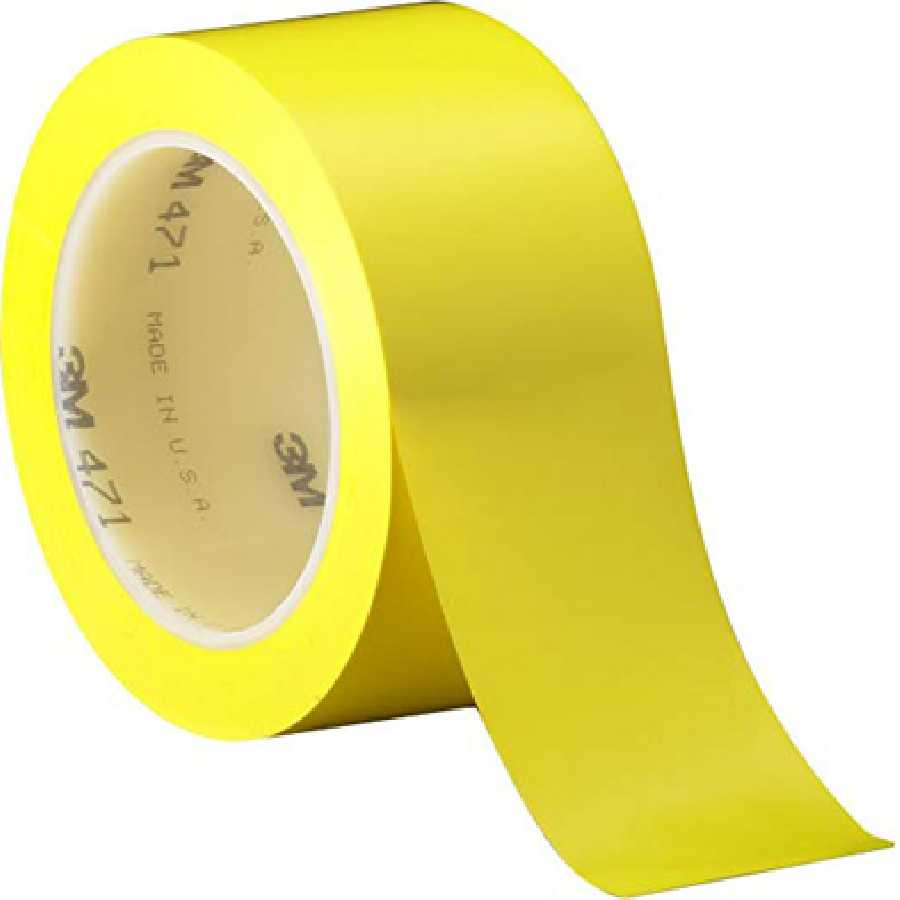 Vinyl Tape 471 Yellow, 2 Inch Width