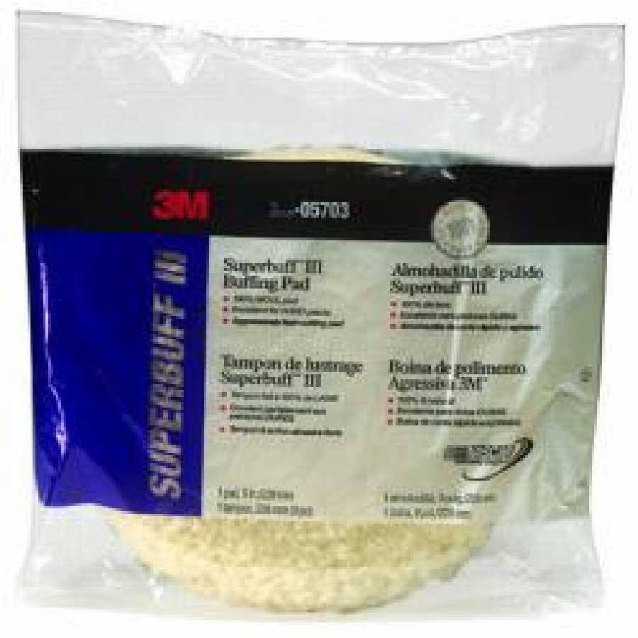 Perfect-It 100% Wool Compounding Pad, Double Sided, Screw On 1
