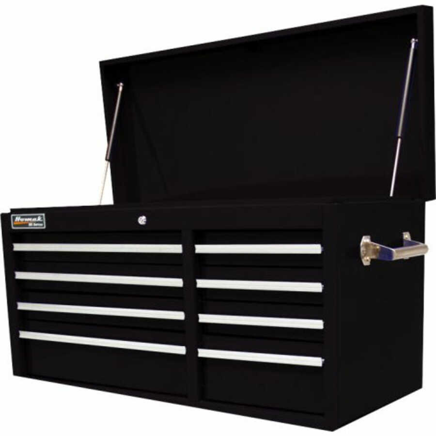 41 Inch 8 Drawer SE Series Top Chest Black