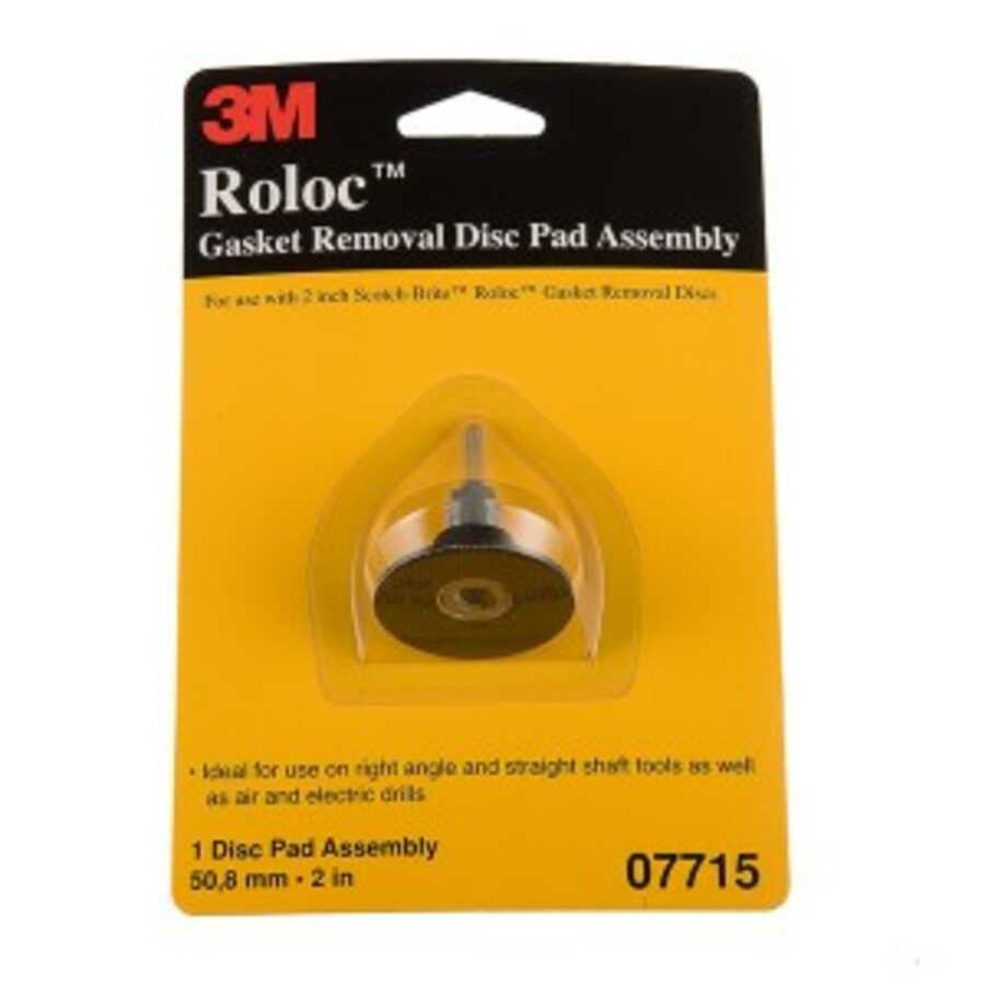 2 inch Roloc Disc Pad Holder 1//4 inch Shank