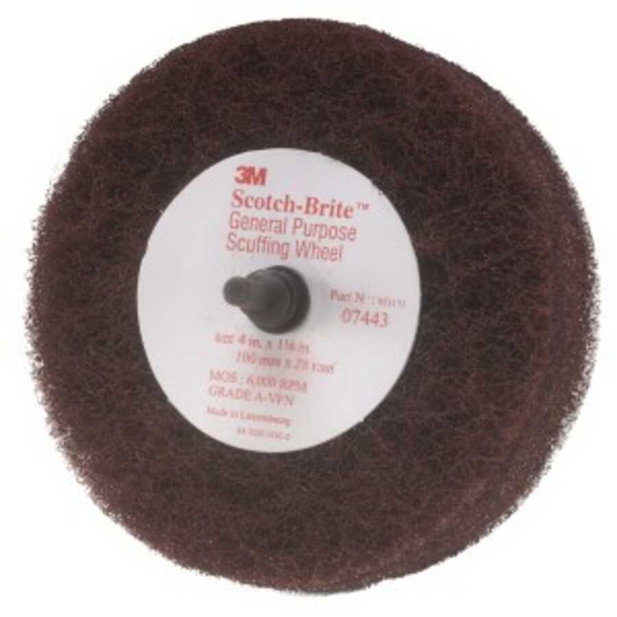 Scotch-Brite Roloc & General Purpose Scuffing Wheel, 4 Inch x 1