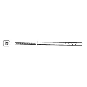 Miniature Cable Tie Weather-Resistant, Black, 4 Inches Miniature Cable Tie Weather-Resistant, Black, 4 Inches