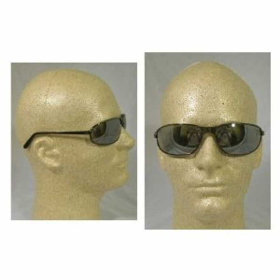 Tomcat Safety Eyewear, Gunmetal Frame, Silver Mirror Hardcoat Le