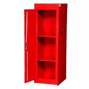 Value Series Full Side Locker Cabinet w/ 2 Fixed Shelves (Red)