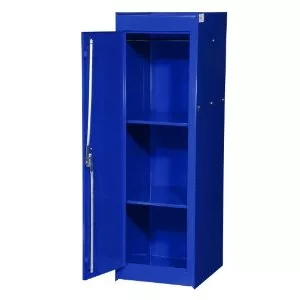 Value Series Full Side Locker Cabinet w/ 2 Fixed Shelves (Blue)